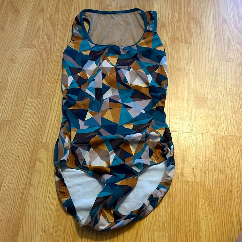 Teal/Orange eleve leotard